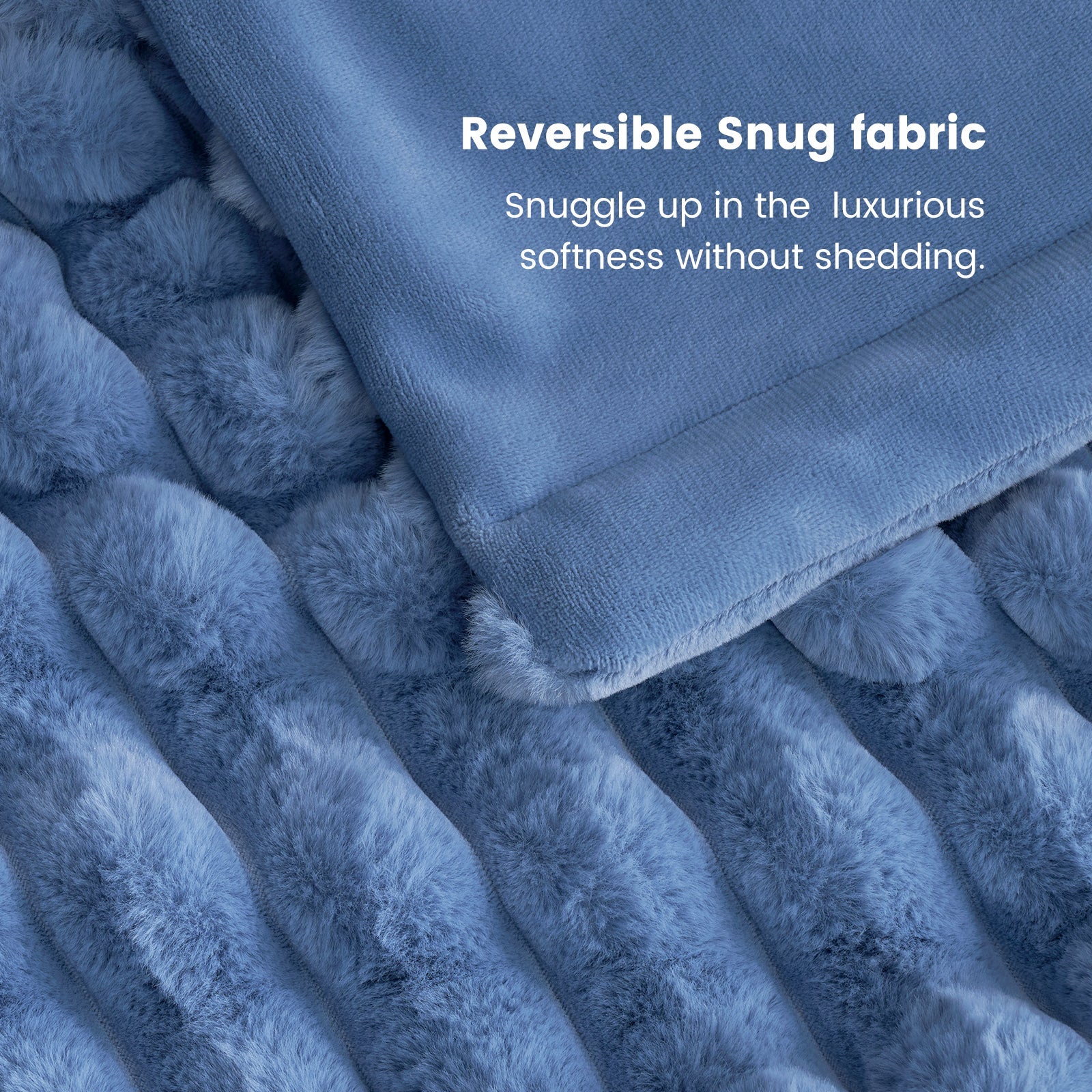 Luxurious Striped Faux Fur Throw Blanket for Cozy Comfort