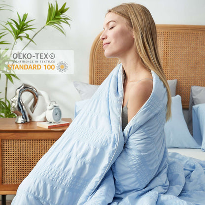 Comfortable Seersucker Cooling Comforter for Cozy Sleep