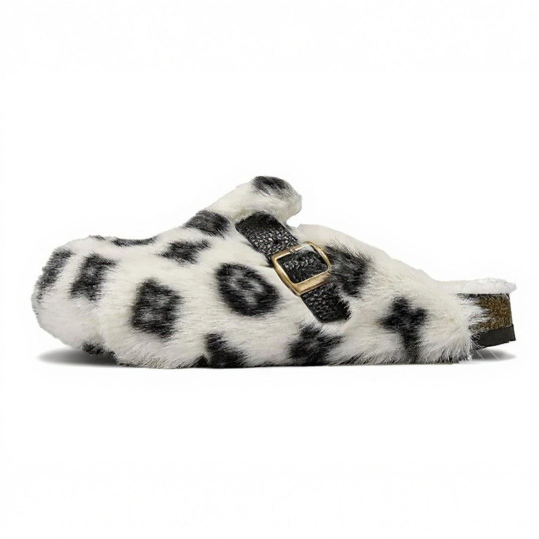 CloudMono Fur Platform Slippers