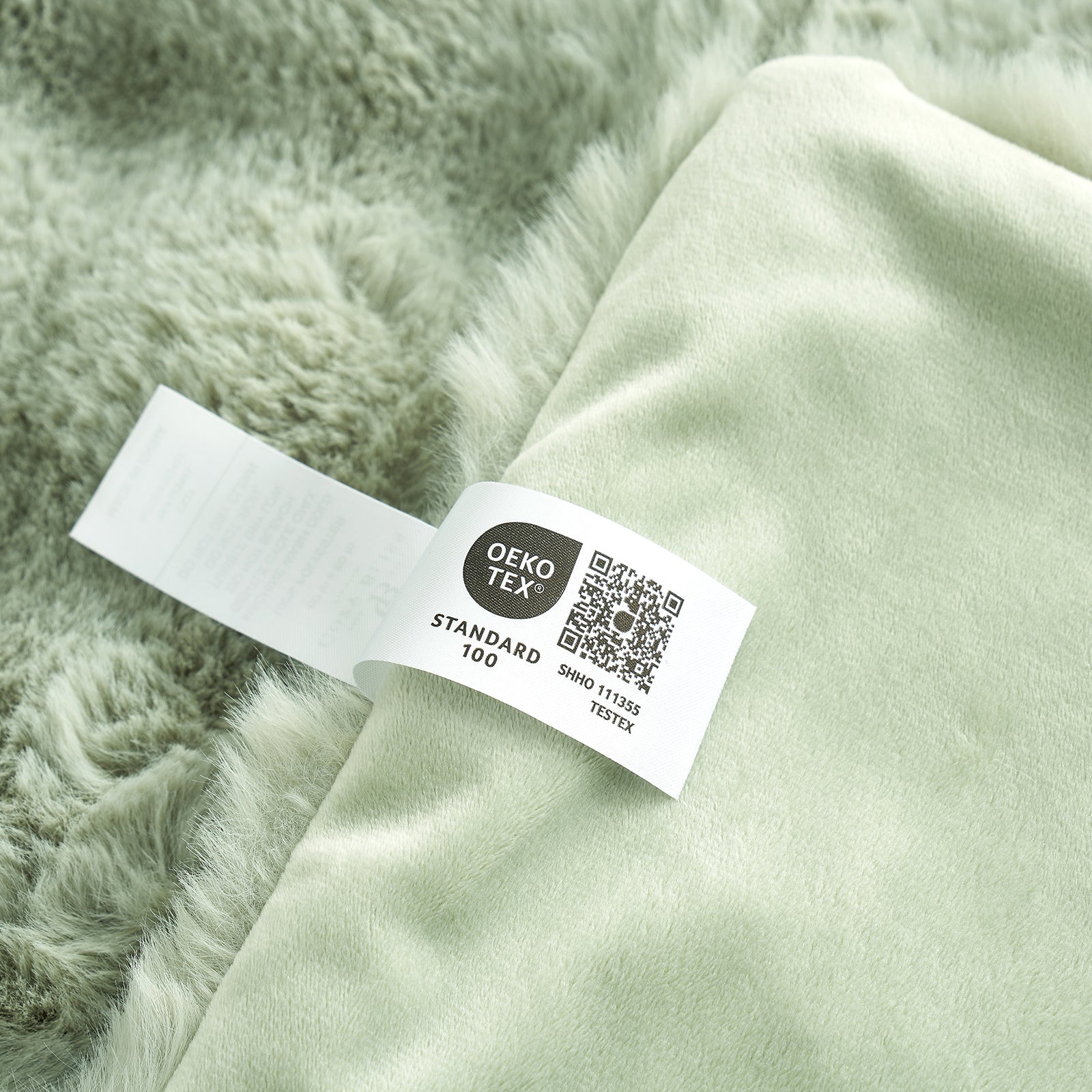 Artisan Bubble Faux Fur Throw Blanket with Unique Tie-Dye Design