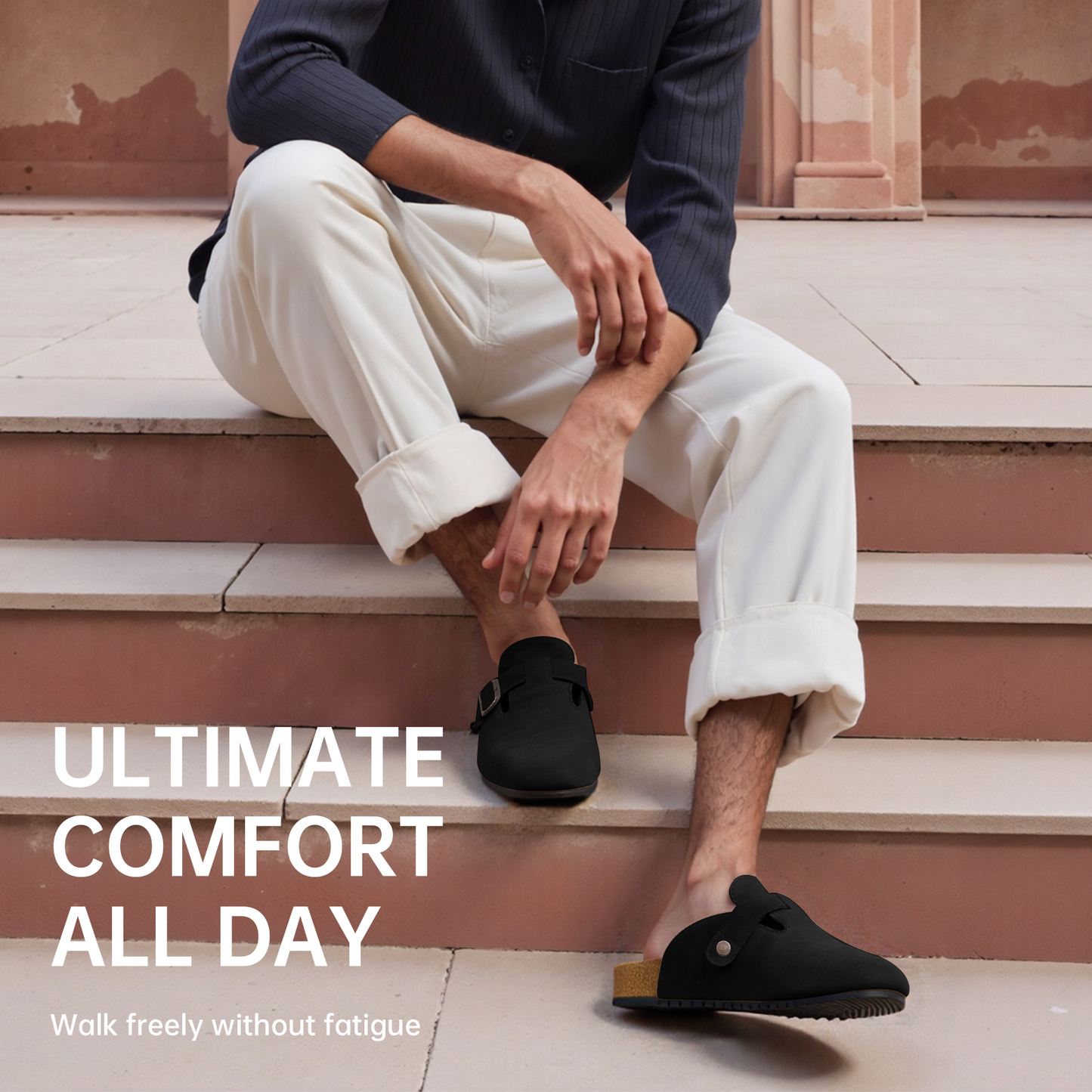 CloudTread Suede Cork Clogs