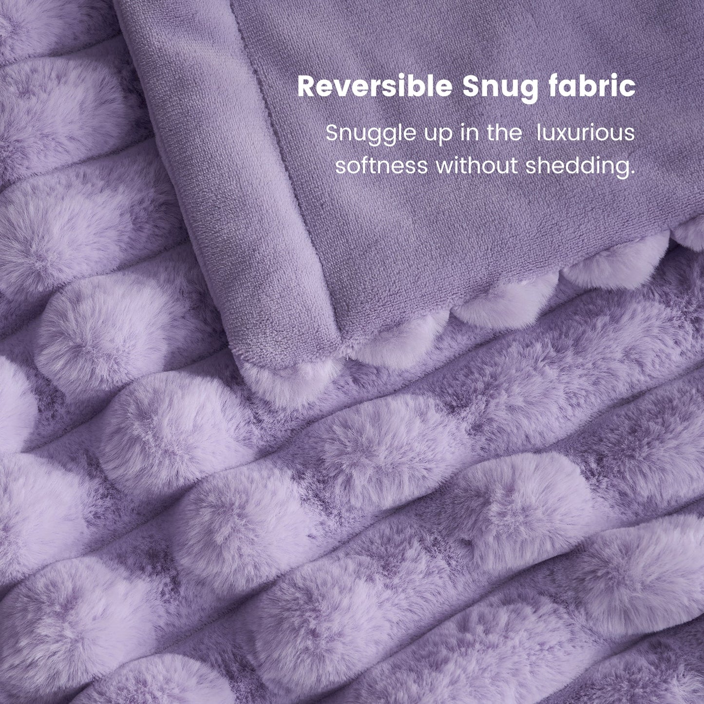 Luxurious Striped Faux Fur Throw Blanket for Cozy Comfort
