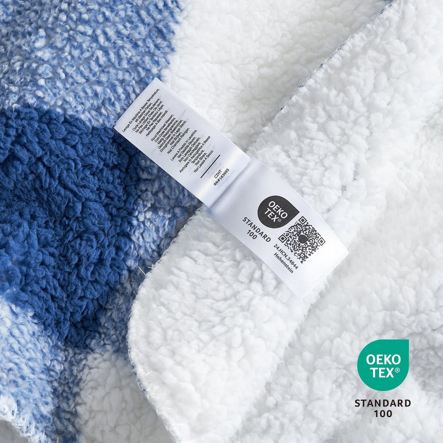 Cozy Bliss Reversible Dual-Sided Sherpa Throw Blanket