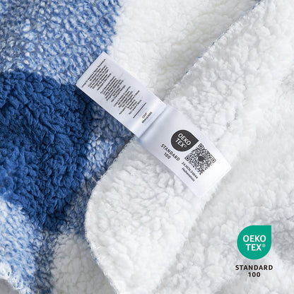 Cozy Bliss Reversible Dual-Sided Sherpa Throw Blanket