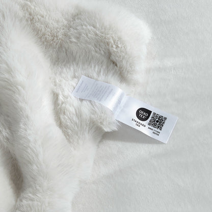 Artisan Bubble Faux Fur Throw Blanket with Unique Tie-Dye Design