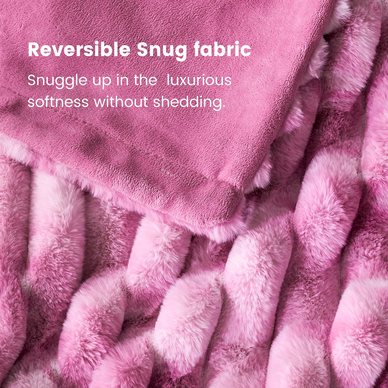 Luxurious Striped Faux Fur Throw Blanket for Cozy Comfort