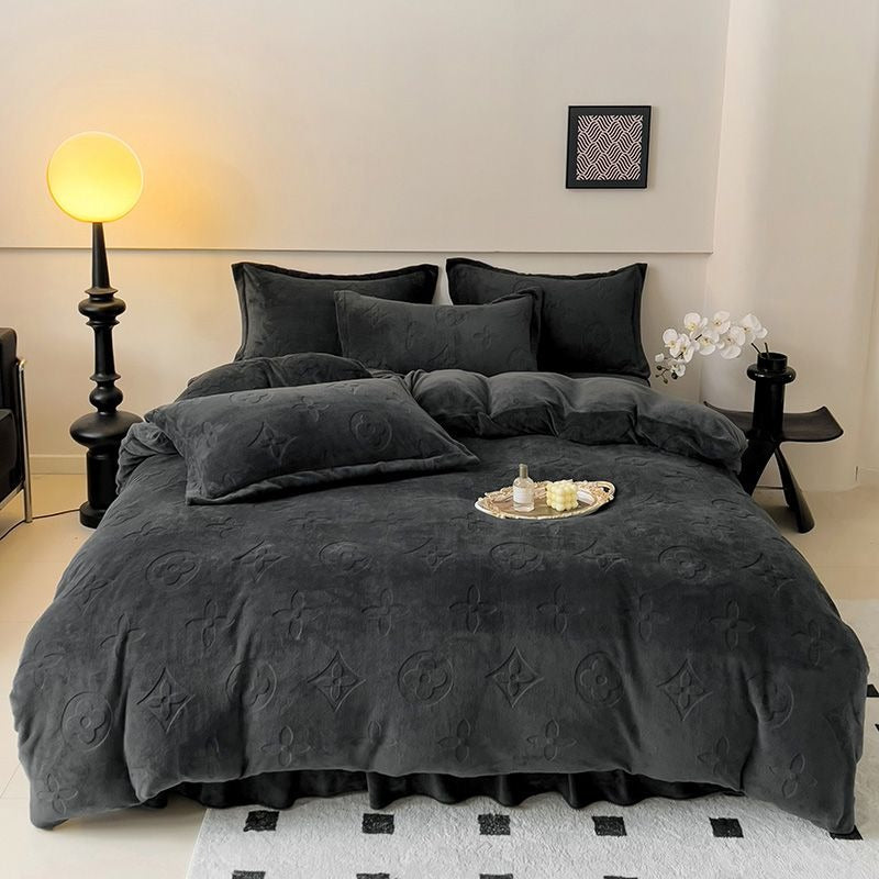 MonoFloral Duvet Cover