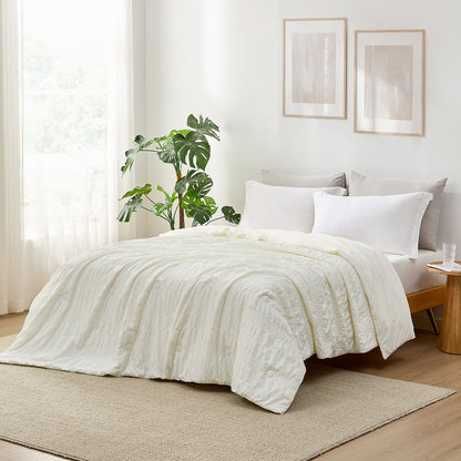 Comfortable Seersucker Cooling Comforter for Cozy Sleep