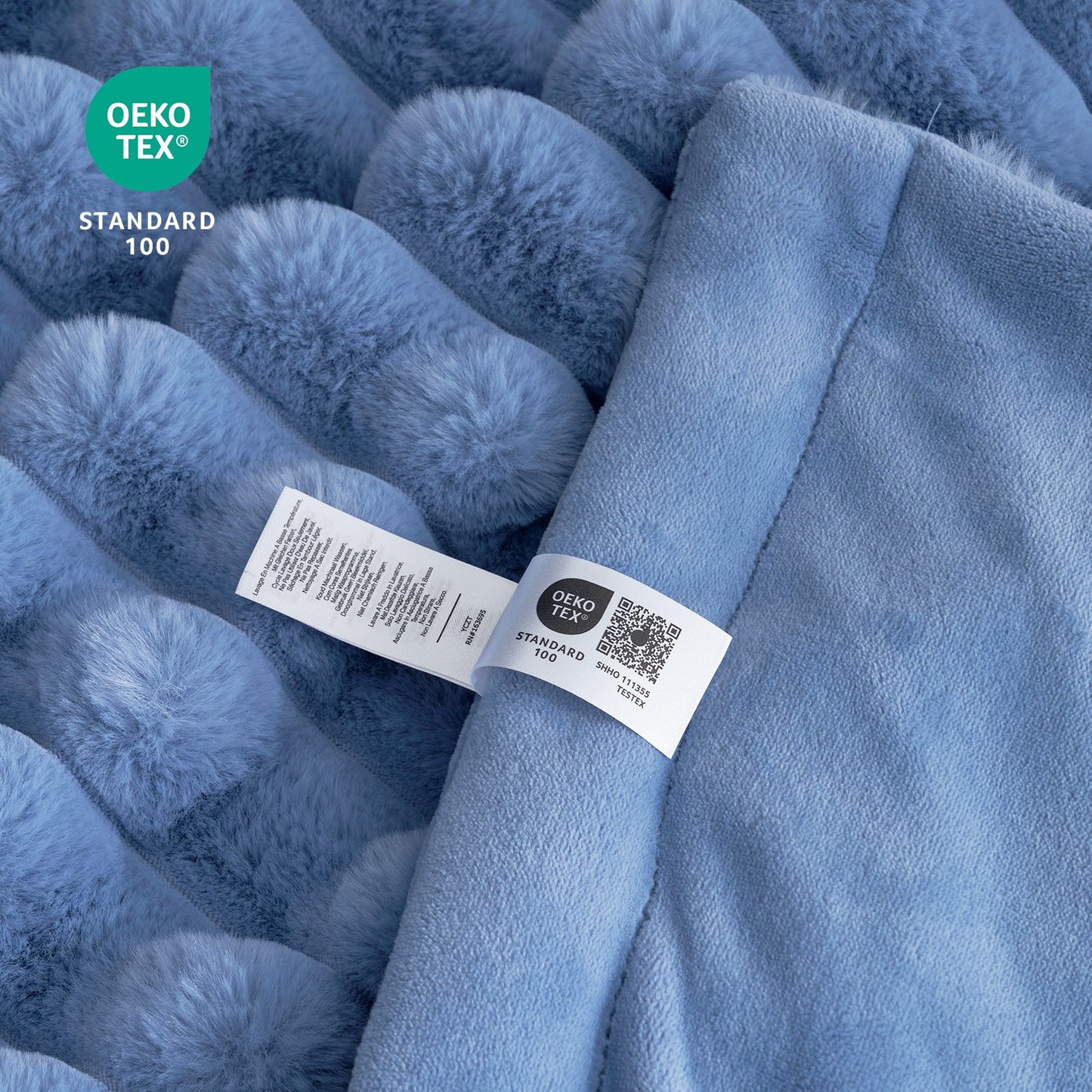 Luxurious Striped Faux Fur Throw Blanket for Cozy Comfort