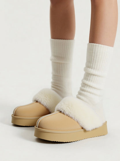 CloudStep Furry Platform Slippers