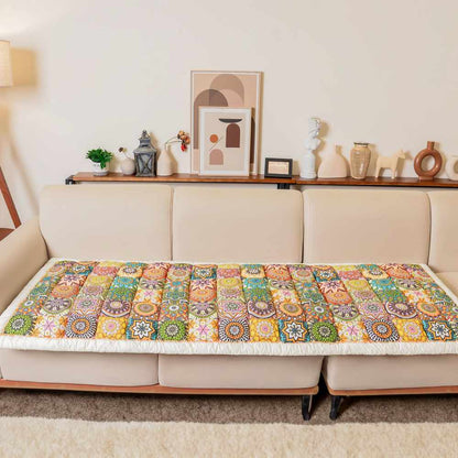 Elegant Garden Chic Cotton Couch Cover for Pet Protection