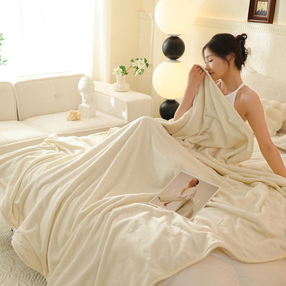MonoFloral Milk Fleece Filled Blanket