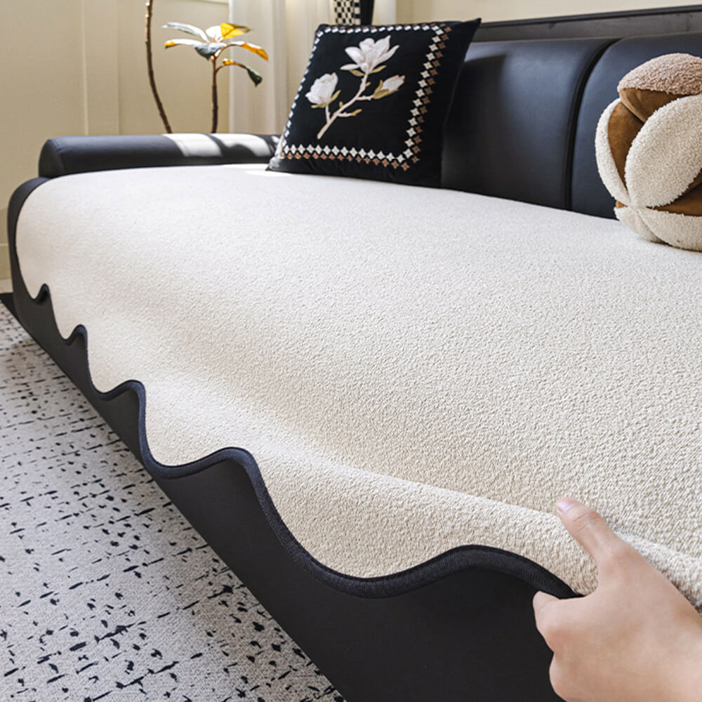 Waterproof Teddy Fleece Non-Slip Couch Cover for Pets