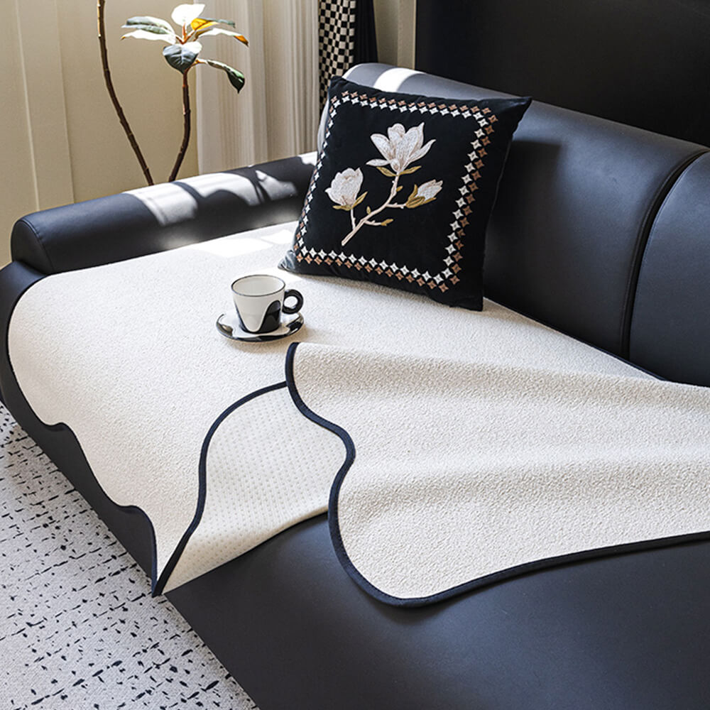 Waterproof Teddy Fleece Non-Slip Couch Cover for Pets