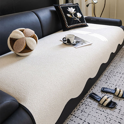 Waterproof Teddy Fleece Non-Slip Couch Cover for Pets