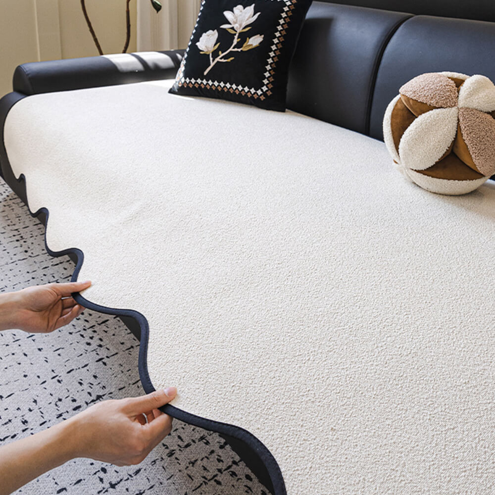 Waterproof Teddy Fleece Non-Slip Couch Cover for Pets