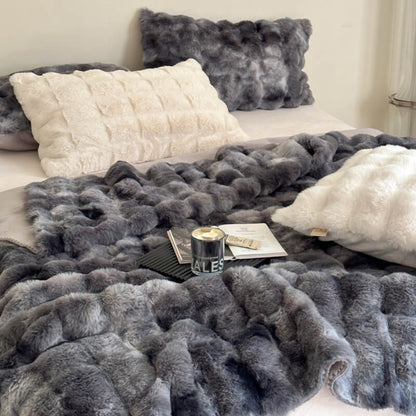 Faux Fur Luxury Thick Plush Blanket for Pets and Humans