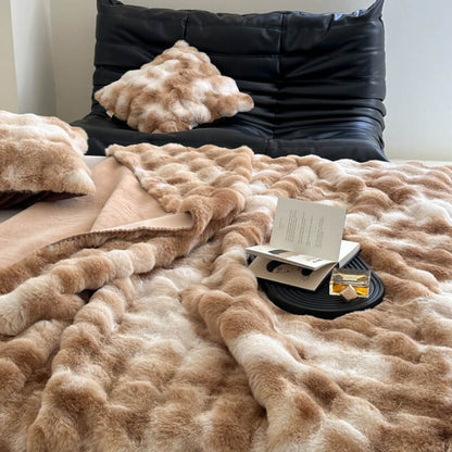 Faux Fur Luxury Thick Plush Blanket for Pets and Humans