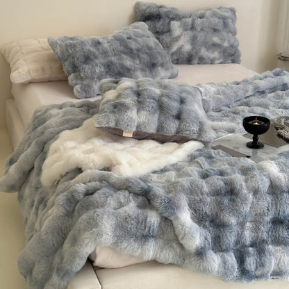 Faux Fur Luxury Thick Plush Blanket for Pets and Humans