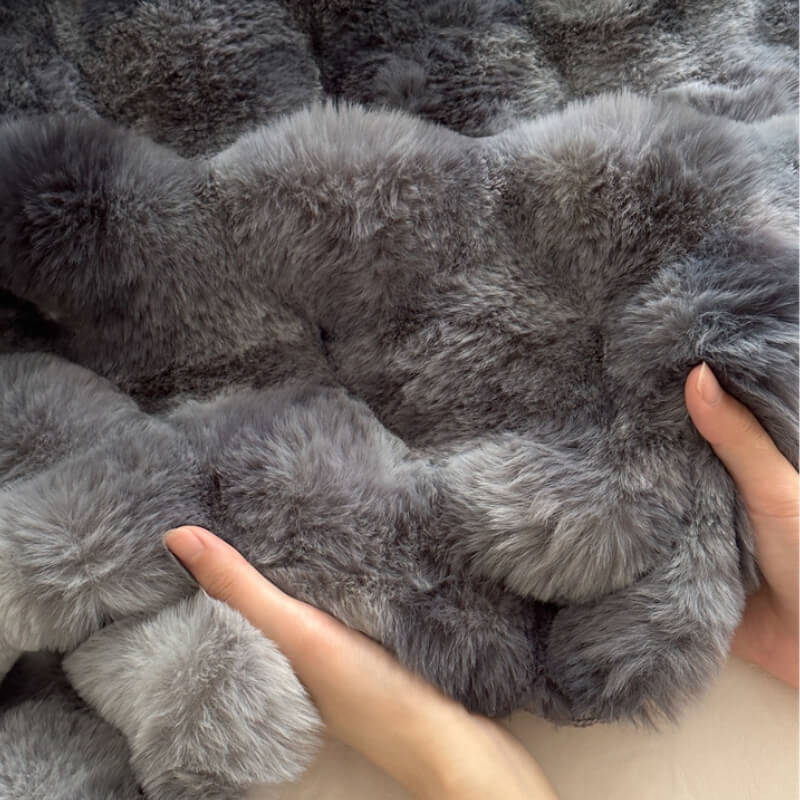 Faux Fur Luxury Thick Plush Blanket for Pets and Humans