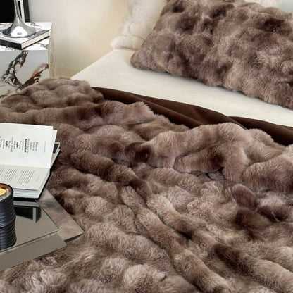 Faux Fur Luxury Thick Plush Blanket for Pets and Humans