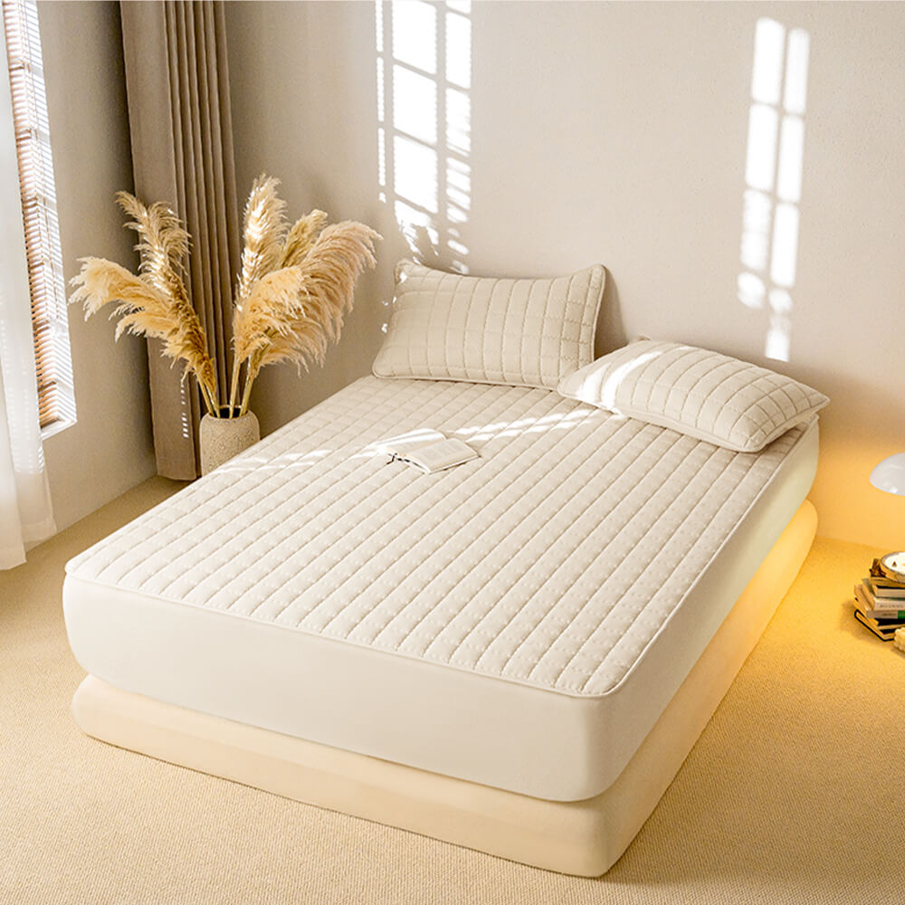 Waterproof Antibacterial Fitted Sheet Mattress Cover for Ultimate Comfort