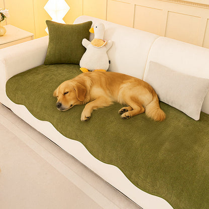 Stylish Minimalist Herringbone Chenille Non-Slip Couch Cover