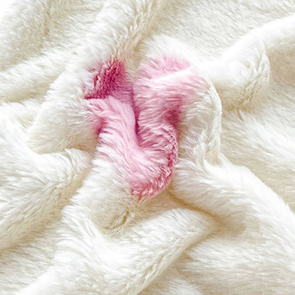 Static-Free Cozy Velvet Stretchable Mattress Cover with Pillowcases