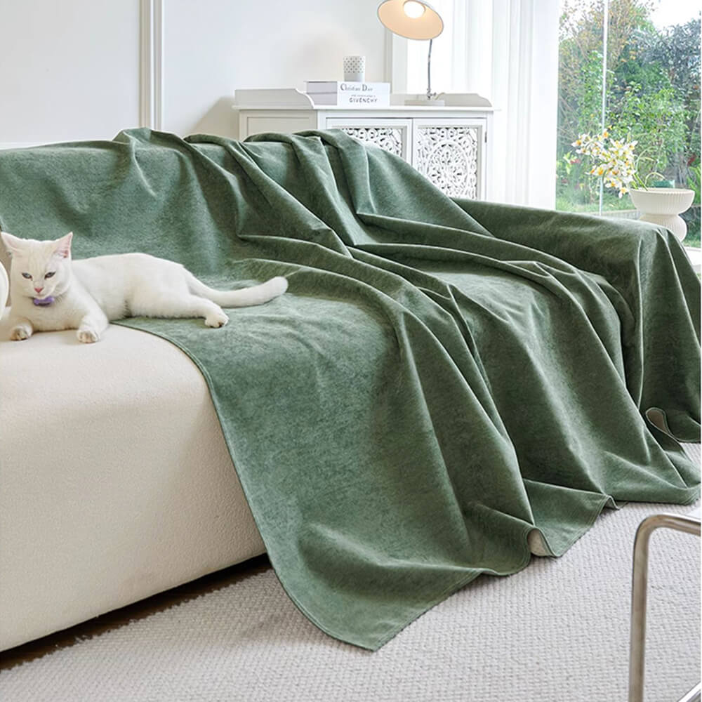 Soft Waterproof Scratch-Resistant Non-Linting Throw Couch Cover