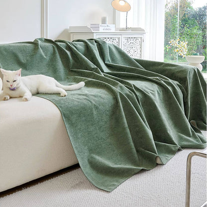 Soft Waterproof Scratch-Resistant Non-Linting Throw Couch Cover