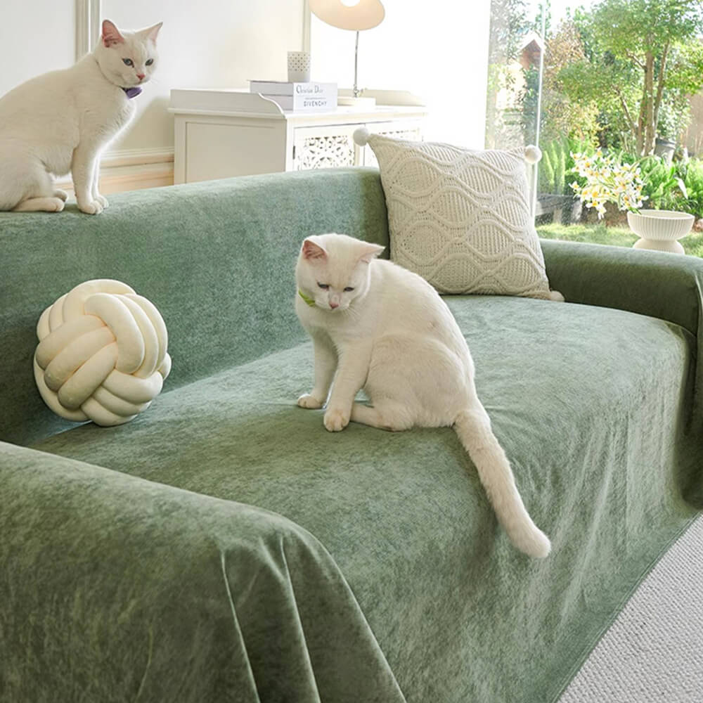 Soft Waterproof Scratch-Resistant Non-Linting Throw Couch Cover