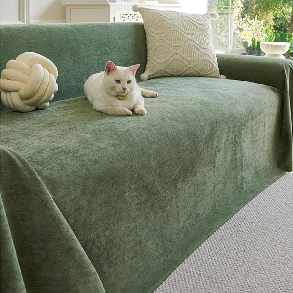 Soft Waterproof Scratch-Resistant Non-Linting Throw Couch Cover