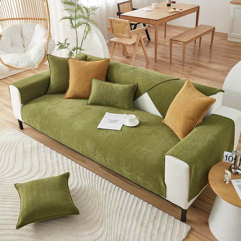 Herringbone Chenille Waterproof Couch Cover - Ultimate Protection