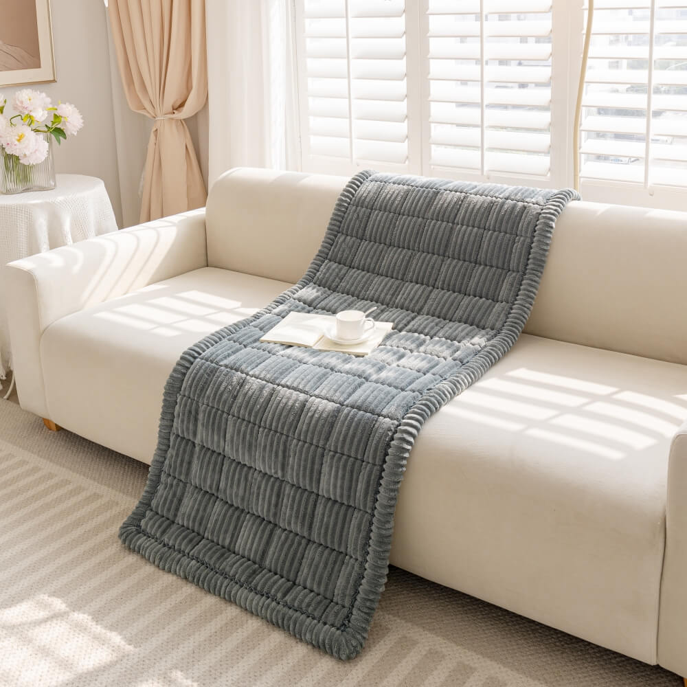 Lazy Soft Flannel Breathable Pet Mat Non-Slip Couch Cover