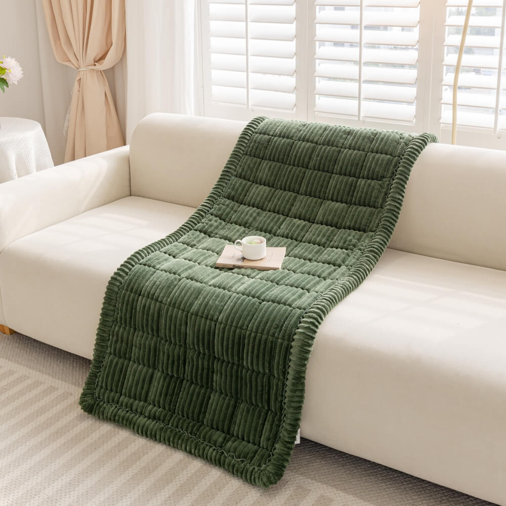 Lazy Soft Flannel Breathable Pet Mat Non-Slip Couch Cover
