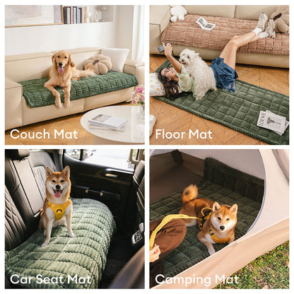 Lazy Soft Flannel Breathable Pet Mat Non-Slip Couch Cover