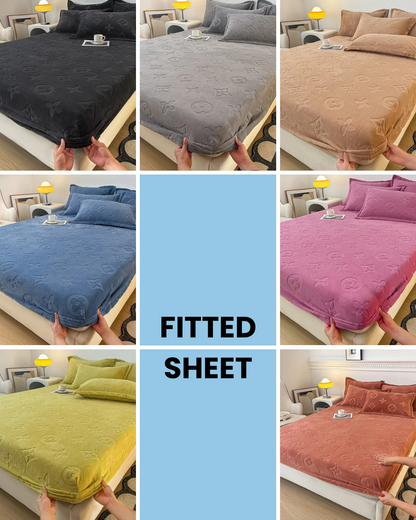 Full 4-Piece MonoFloral Duvet Cover Bedding Set