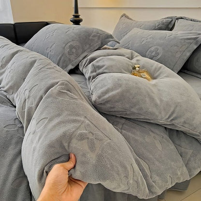 MonoFloral Milk Velvet Bedding