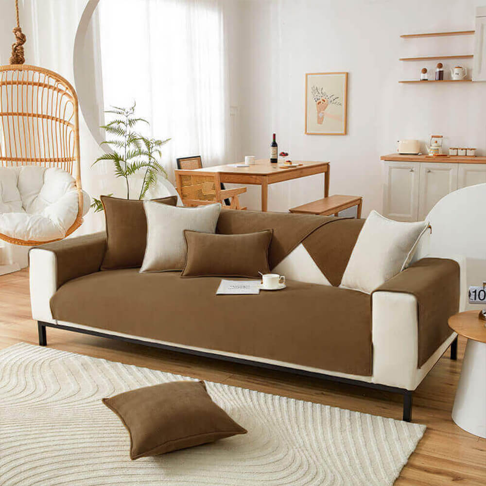 Herringbone Chenille Waterproof Couch Cover - Ultimate Protection