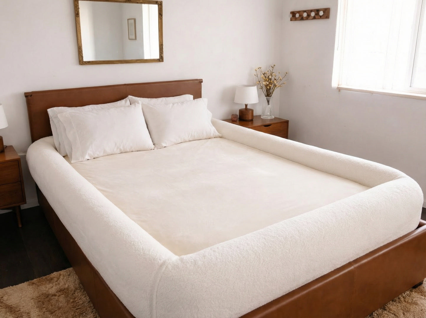 CloudNest Bordered Bed Sheet