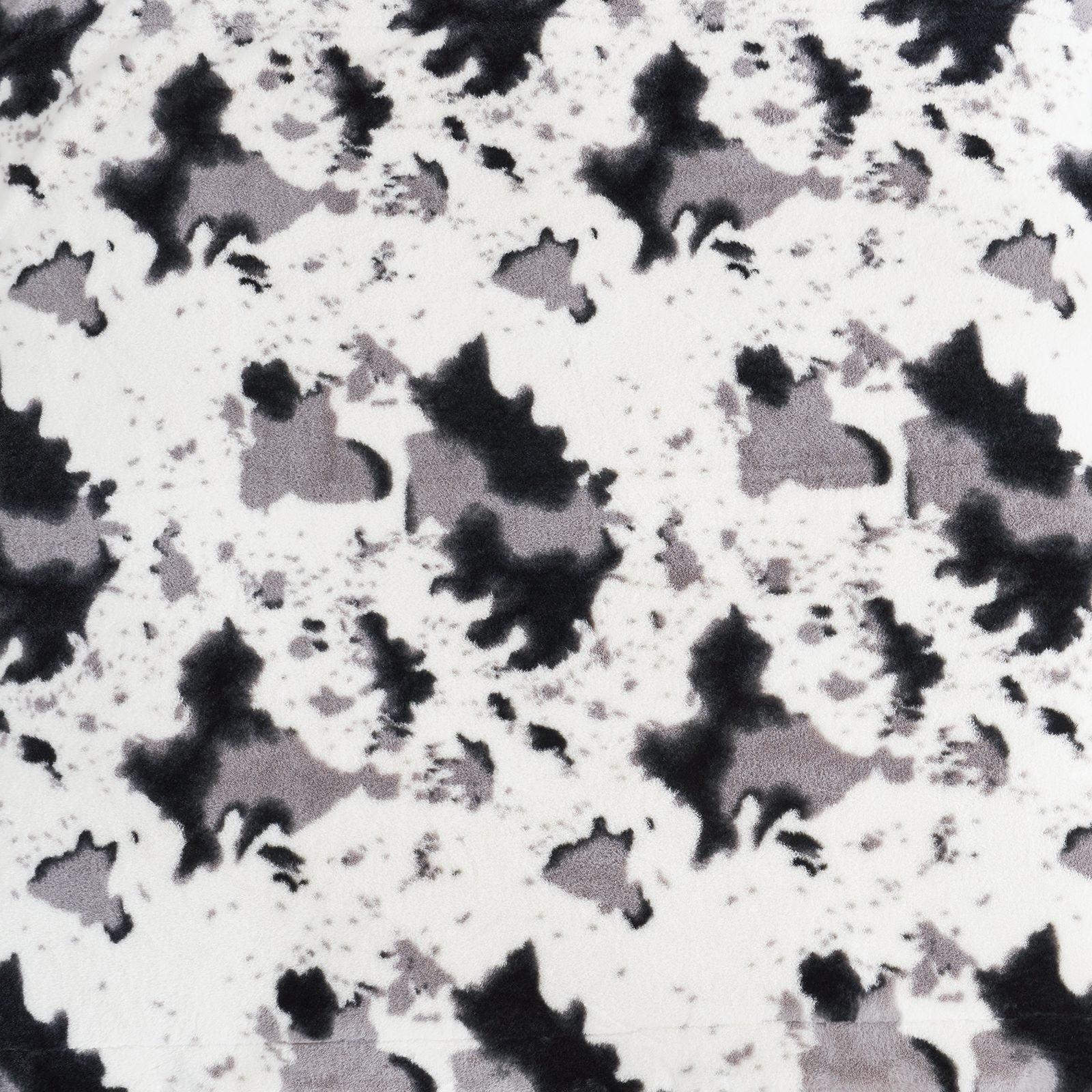 Luxurious Cow Print Faux Fur Throw Blanket for Stylish Decor
