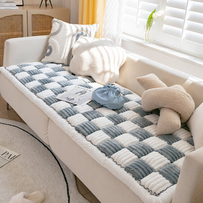 Elegant Garden Chic Cotton Couch Cover for Pet Protection