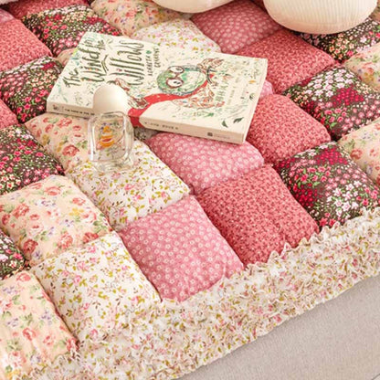 Elegant Garden Chic Cotton Couch Cover for Pet Protection