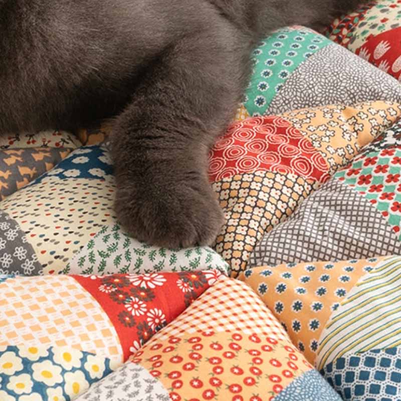 Elegant Garden Chic Cotton Couch Cover for Pet Protection