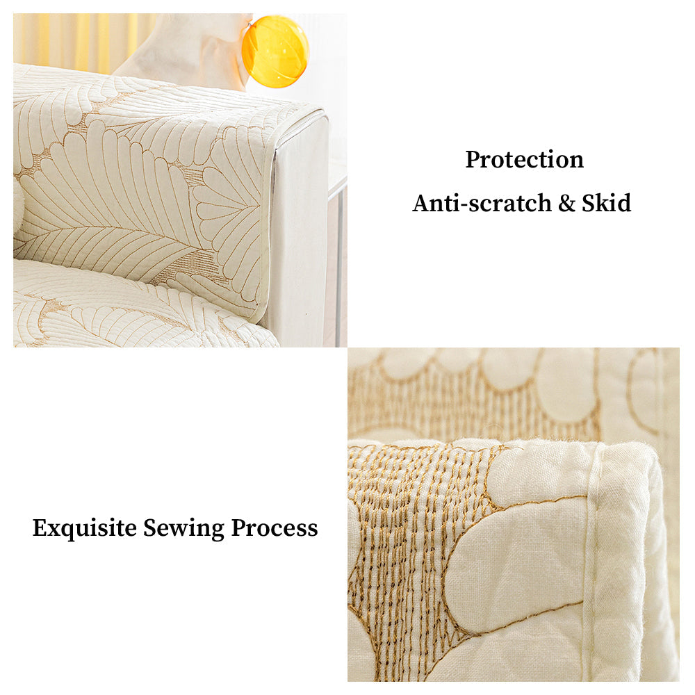 Leaf Sofa Mat - Anti-Scratch Skid Protection for Couch