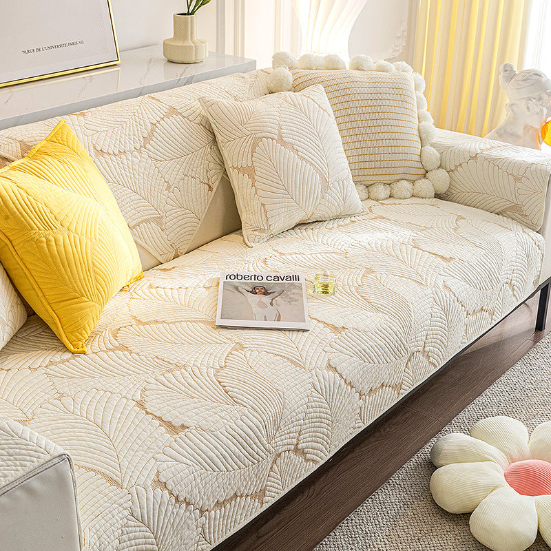 Leaf Sofa Mat - Anti-Scratch Skid Protection for Couch