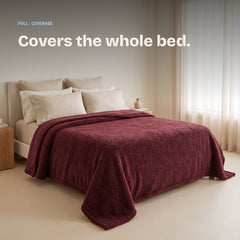 Red | Covers the whole bed