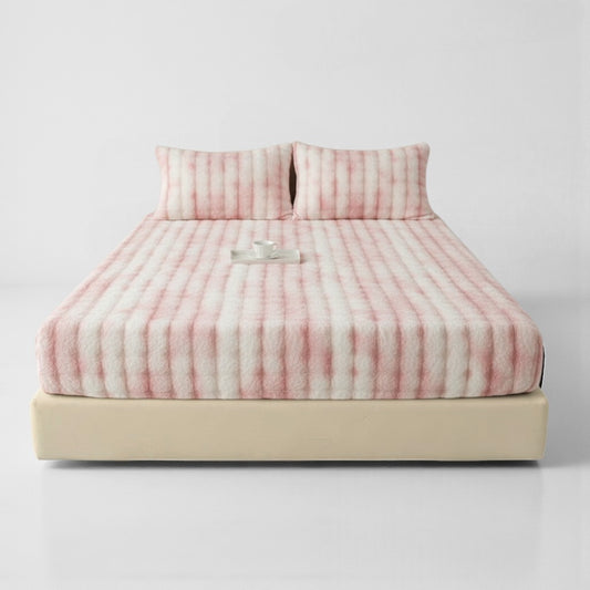 Faux Rabbit Plush Fitted Sheet
