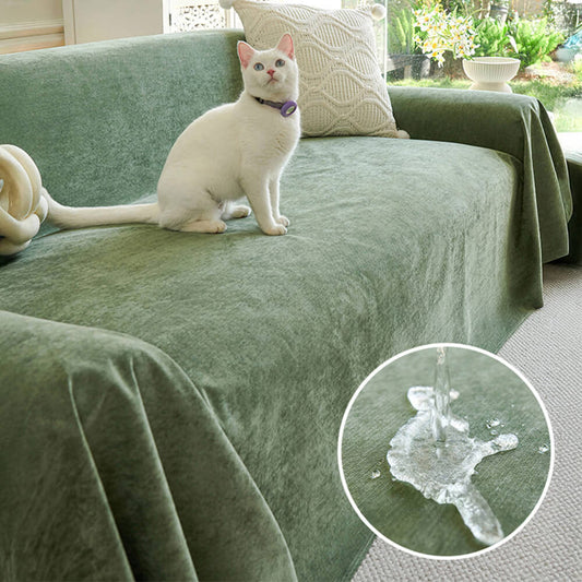 Soft Waterproof Scratch-Resistant Non-Linting Throw Couch Cover
