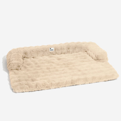 Cozy Fluffy Fuzzy Calming Dog Bed Sofa Protector Mat